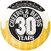 Sparkle and Bash Cheers & Beers to 30 Years Birthday Plates, 80 Pack, 9 in
