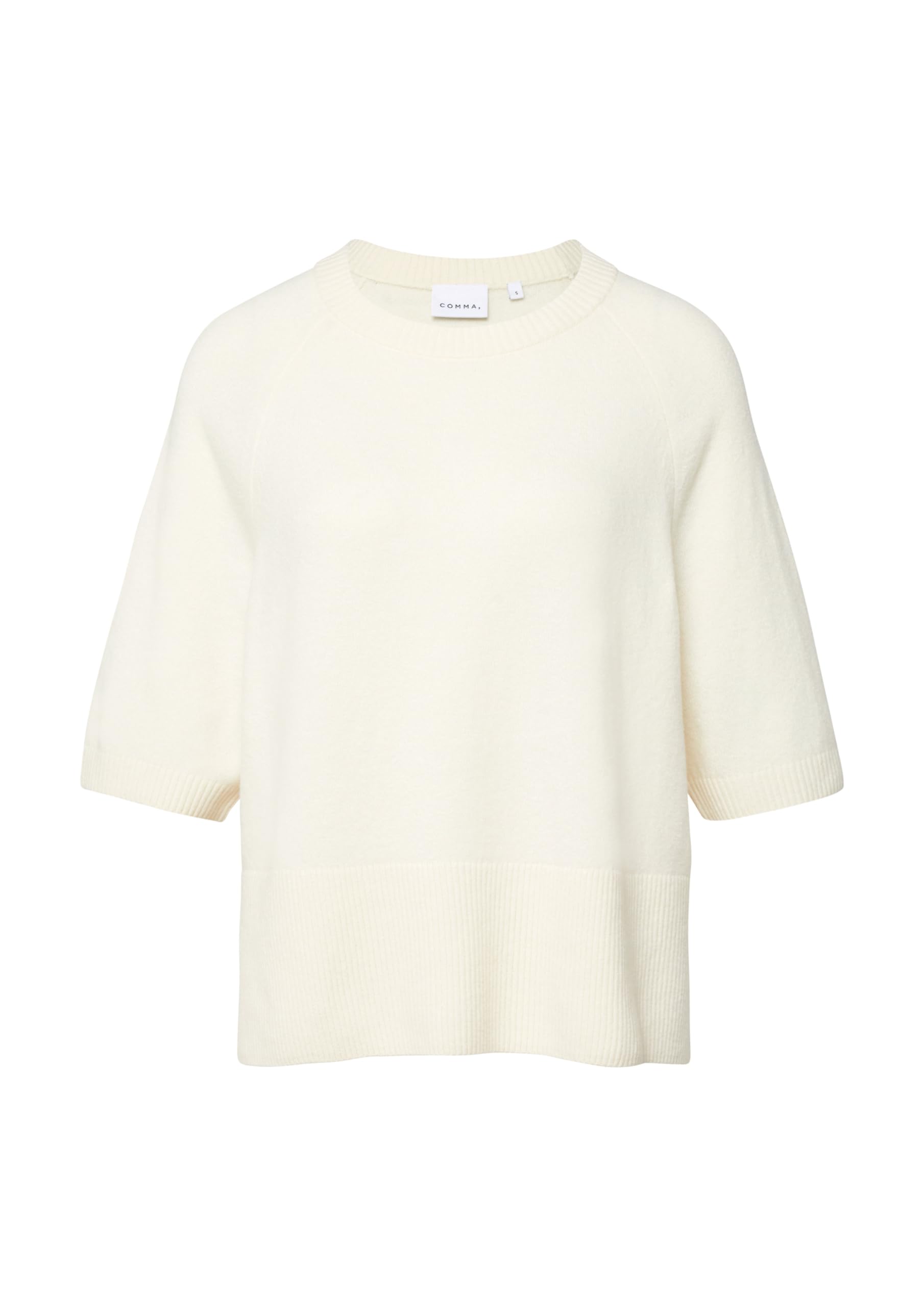 Comma Feinstrickpullover Halbarm