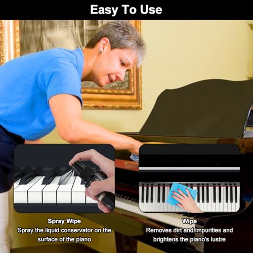 Klavierreiniger,Reinigungsmittel Klavier,Klavier-Reinigungspflege,Reinigungspflege für Klaviertasten,Piano Cleaner,Key Cleaner,for Keyboards,MIDI Keyboard Controllers,Digital Pianos,Klavierreinigung