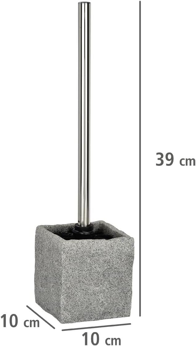 WENKO "Granit Toilet Brush Set, Grey