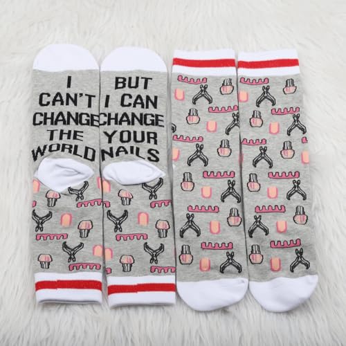 PXTIDY 1 Pair Nail Tech Sock Manicurist Gift Nail Salon Sock For Nail Tech Thank You Gift4