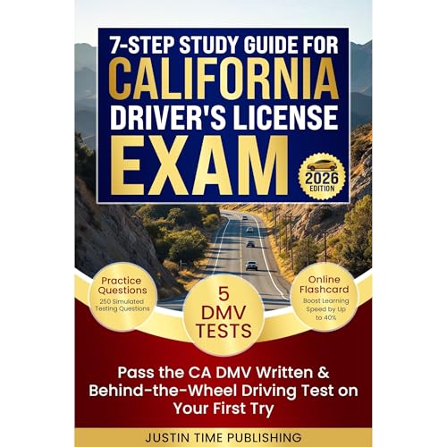 7-Step Study Guide for California Driver's License Exam Audiolibro Por Justin Time Publishing arte de portada