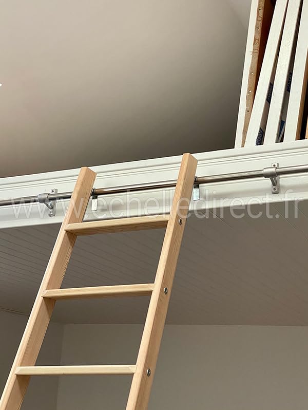 Echelle Mezzanine en Bois de Longueur 2.84m pour Atteindre 2.60m - HIM18011