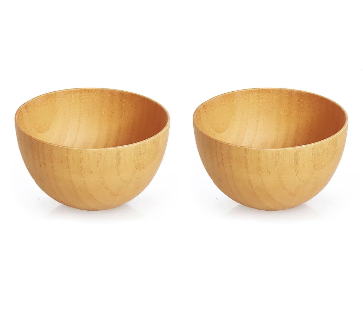 Lacquered Wood Miso & Rice Bowl Set