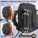RESVIN Ski Boot Bag, 65L Durable Travel Backpack, 1680D Nylon Waterproof Snowboard Boot Bag, Skiing and Snowboarding Travel Luggage for Helmet, Goggles, Gloves, Outerwear & Accessories (Light Black)