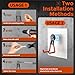 AIYOTAR Large Strong Magnetic Hooks Heavy Duty Garage Big Magnet Hooks Extra Strength Magnetic Utility Storage Hook Hanger with Anti Slip Coating for Garden Indoor Outdoor Hanging Tools 2 Pcs Orange