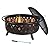 Sunnydaze 36-Inch Bronze Crossweave Wood-Burning Fire Pit - Includes Spark Screen, Fireplace Poker, and Round Cover