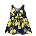 Produktbild Frashing Kleinkind-Baby Scherzt Mädchen Ärmellose Zitronen-Frucht-Rock-Prinzessin Dresses Clothes V-Ausschnitt Spitze Kleid Urlaubsstil Klein Frisch Kleid