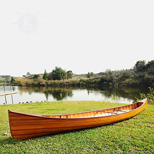 Old Modern Handicrafts Real Canoe with Ribs 16-Feet