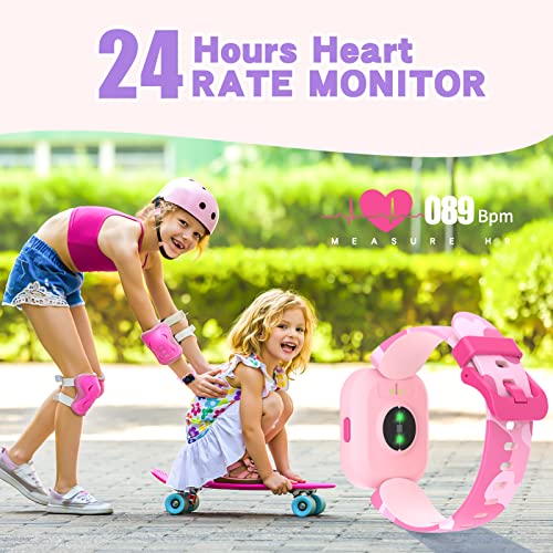 Kids Fitness Tracker Boys Girls, Ip68 Waterproof Smart Watch For Kids With 19 Sport Modes Activity Tracker, Pedometers, Heart Rate, Sleep Monitor, 1.4" Kids Fitness Watch Boys Girls Great Gift #TOP3
