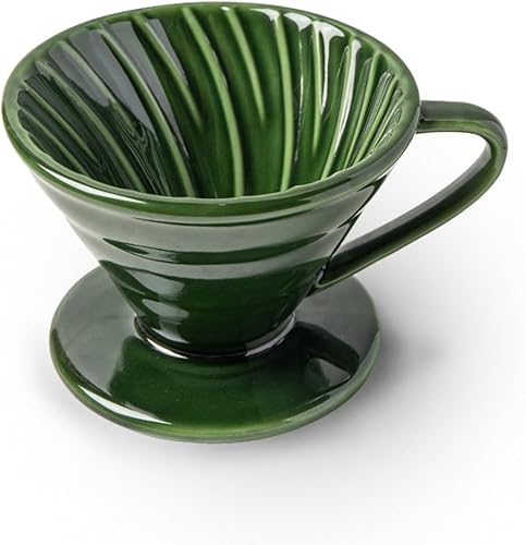 Gotero de café con 1 agujeros, cono de filtro lento de fondo plano 01 para viajes, camping, oficina, hogar, portátil, fácil de preparar manualmente,