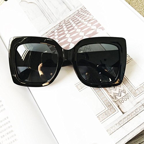 NEW Oversized Square Luxury Sunglasses Gradient Lens Vintage Women Fashion (A)3