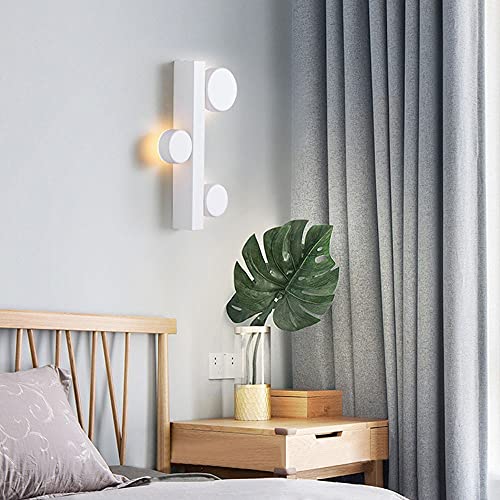 Aplique de pared LED redondo regulable estilo nórdico moderno para dormitorio 3