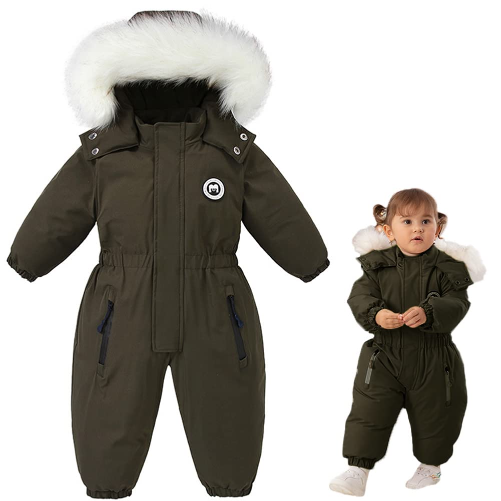 AIKSSOO Kids Baby One Piece Snowsuits Overalls Ski Suits Jackets Coats Jumpsuits Winter Outdoor Snowboarding