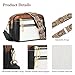 BAIGIO Womens Crossbody Bag Vegan Leather Crossbody Purse Small Shoulder Handbags with Compact Wallet(Black&White&Brown-2PCS)