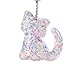 Produktbild Wonque Schlüsselanhänger, Cartoon-Katzen-Form, Pailletten zum Aufhängen, 12 x 8 cm, 1 Stück, weiß, Alter - Höhe 158 cm