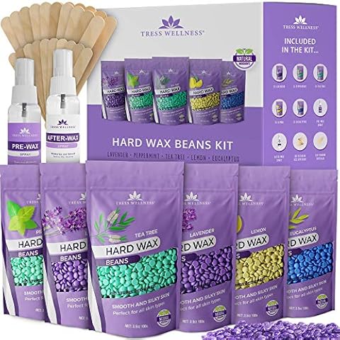 Wachs Haarentfernung Perlen - Waxing Perlen Set für Wax Warmer - Wax Perlen Brazilian Wax Perlen Wax Set für Waxing Maschine - Wachsperlen Haarentfernung Wachs Wachsperlen Set Warmwachs Perlen Cover