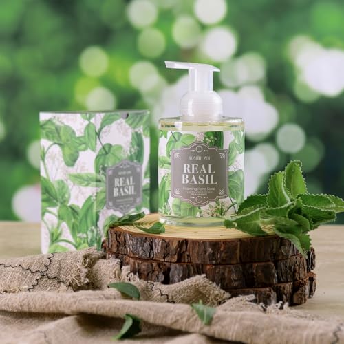 Image of ROMIIE ZOI Foaming Hand Soap, Basil, 500ml / 16.8fl.oz | With Gift Box, Gentle cleansing, nourishes skin without drying