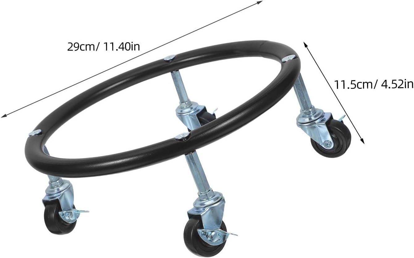 Rolling Gas Bottle Holder with Brake and 25cm Inner Diameter