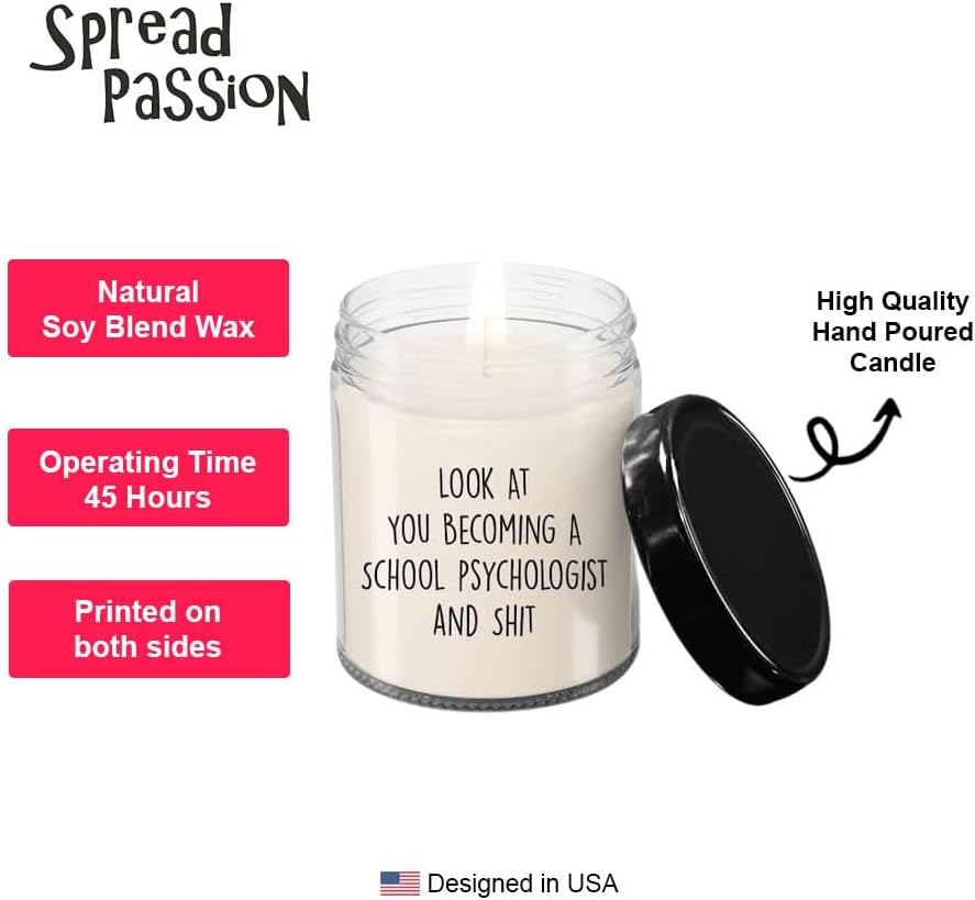 Miniatura 2 de School Psychologist Candle, School Psychologist Gifts, Gift for School Psychologist, School Psychologist Lovers, Birthday Christmas Basket Gift Idea