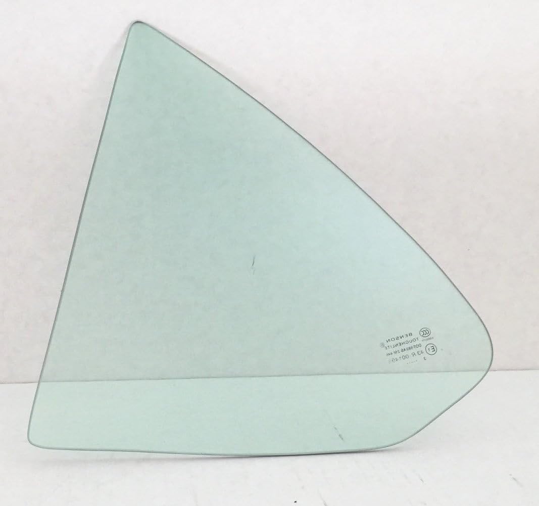 Driver/Left Side Rear Vent Window Glass Replacement for Nissan Sentra 4 Door Sedan 2000-2006