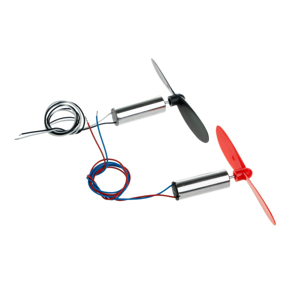 Asukohu Mini Motor, 1 Pair DC 3.7V 720 Mini Model Helicopter Coreless Motor Propeller Great Torque