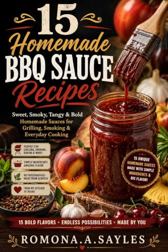 15 Homemade BBQ Sauce Recipes: Sweet, Smoky, Tangy & Bold Homemade Sauces for Grilling, Smoking & Everyday Cooking