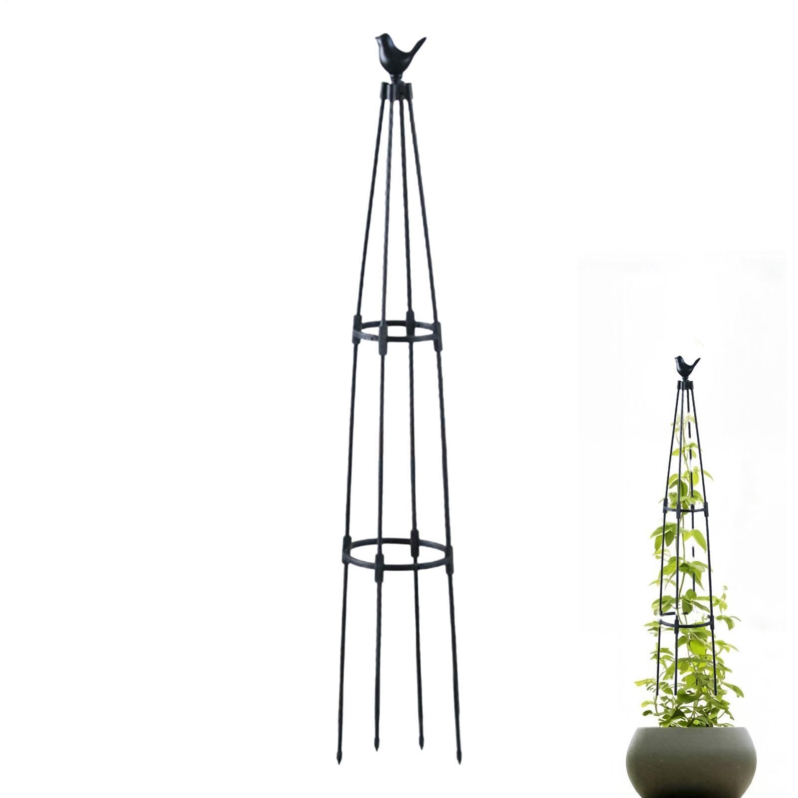 Jaula de cultivo de soporte vertical con torre de marco estable para huerto de pepinos y vides
