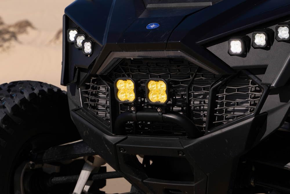 Diode Dynamics SS3 Bumper LED Pod Light Kit compatible with Polaris RZR Pro 2020-2023, White Combo Max