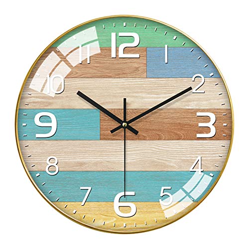Horloge murale de mode silencieuse pour salon moderne et chambre adulte