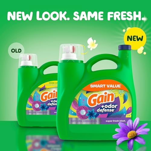 Save 25% on Gain Odor Defense Laundry Detergent, 107 Loads