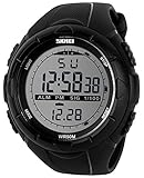 SKMEIメンズMilitary電子腕時計PUバンド防水LED多機能スポーツデジタル腕時計