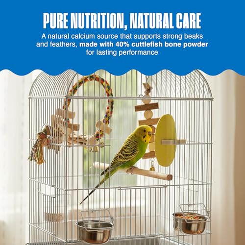 Image of Penn-Plax Bird-Life E-Cuttlebone Flavored, 1 Pack (2 Counts) - Mango & Banana - Durable, Less Brittle Cuttlebones Enriched with Omega 3 & Vitamin B1 - Cage Clip - for All Bird Sizes - Mango & Banana