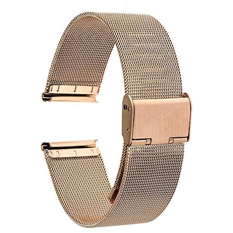 TRUMiRR Banda de Acero Inoxidable de 18 mm para Reloj Cover