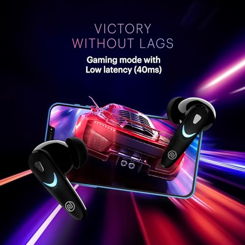 Image of Noise Buds Combat X in Ear Truly Wireless Gaming Earbuds with 40Ms Low Latency, 60H of Playtime, Spatial Audio, RGB Lights,Instacharge(10 Min=180 Min),10Mm Driver,Bt V5.3(Black)