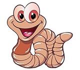  FahnenMax Aufkleber Sticker Wurm Autoaufkleber