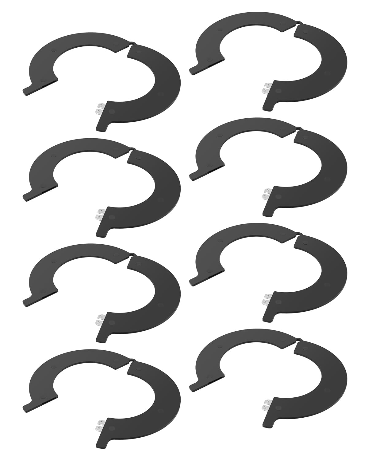 8Pcs 100mm Bucket Pin Shim Compatible with Excavators and Loaders, Thickness 3mm Bucket Pin Spacers