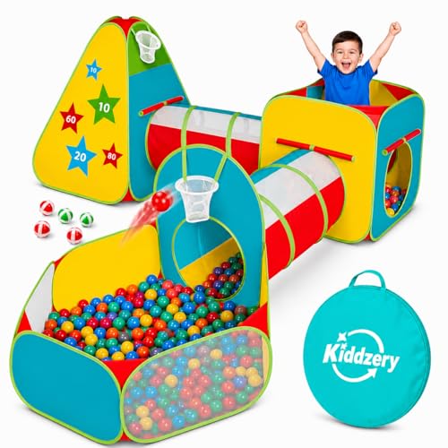 Kids Play Tent for Toddlers, 5pc Toddler Jungle Gym Playset...