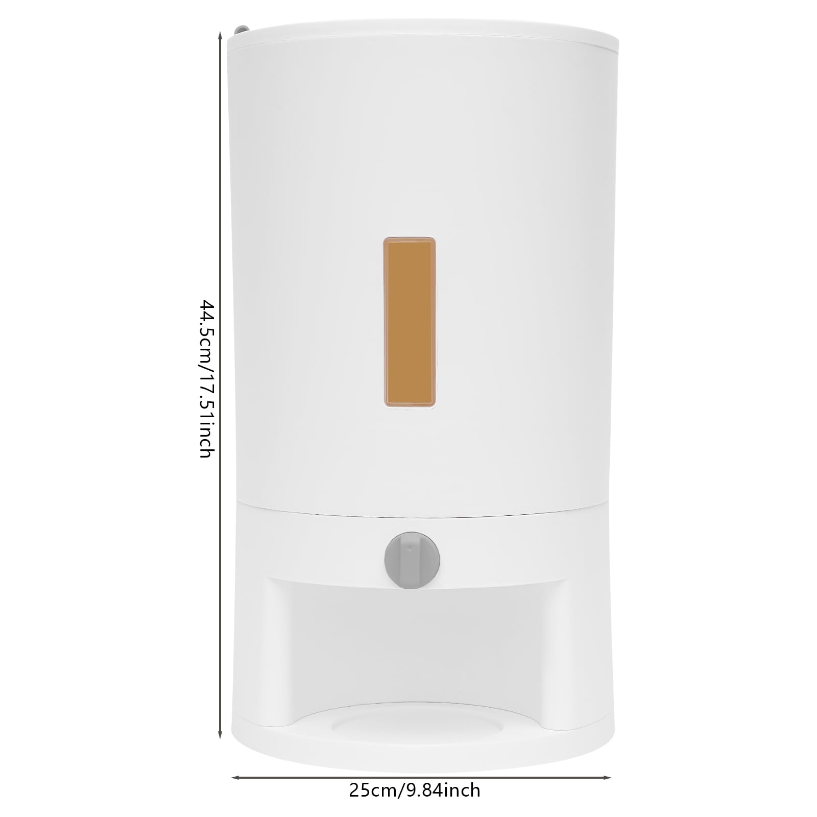 Dispenser di riso da 12 kg con 500 g bicchiere dosatore finestra trasparente rimovibile scatola ermetica alimentare per contenere farina, cereali, noci, fagioli, snack