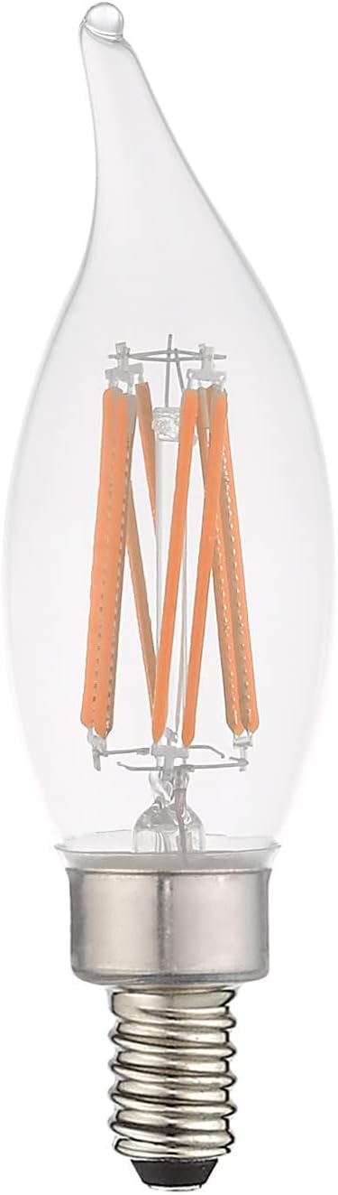 Livex Lighting 920511X10 Filament LED Bulbs, Clear Glass