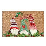 Genérico Puerta Navidad, Navidad Antideslizante Felpudo, Felpudo Navidad, Felpudo Entrada Casa Interior Exterior, Alfombrilla Baño, Alfombra Entrada para Baño Cocina Pasillo Salón, 40 X 60cm