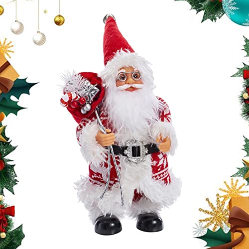 Ornamento de boneca de Papai Noel de Natal | Estatuetas de sacudir Natal Papai Noel Decoração de mes