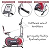[BODY POWER] 2nd Generation Patented 3-in-1 Home Gym, Upright Compact Exercise Bike, Elliptical Machine & Recumbent Bike, Trio Trainer with Heartrate Monitor, Safety Brake Pad. BRT5088