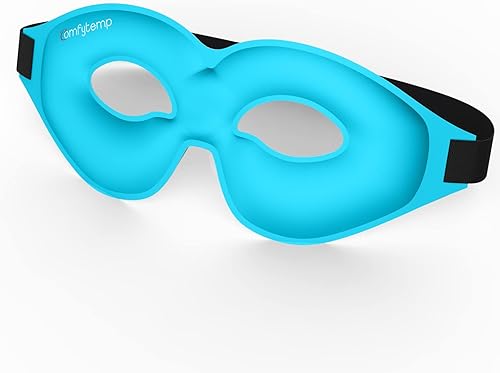 Comfytemp Máscara de gel de refrigeración para ojeras e hinchazón, ojos secos, sinusales, migrañas, dolor de cabeza, gel reutilizable grande para el