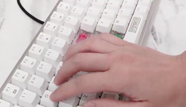 EPOMAKER CS Switch Tastatur, Custom Series Touchscreen Ocean Blue 