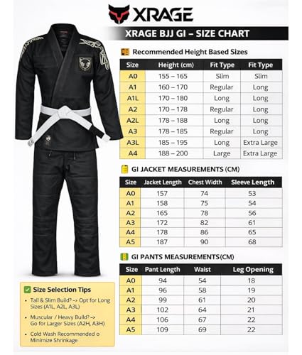 X RAGE Bear Premium BJJ Gi – 450g Lightweight Cotton, Durable & Easy to Wash – Brazilian Jiu Jitsu Uniform (Black, A3) - Image 8