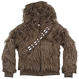 Star Wars I Am Furry Chewbacca Junior's Brown Hoodie, Medium