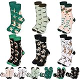 Glitopper 6 Pairs Yellow Duck Socks Gifts for Women Men Christmas Socks Stuffer Gift Idea for Animal Lover (Wild Duck)