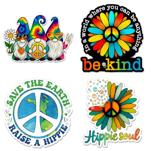 Hippie Boho Stickers 4-Pack