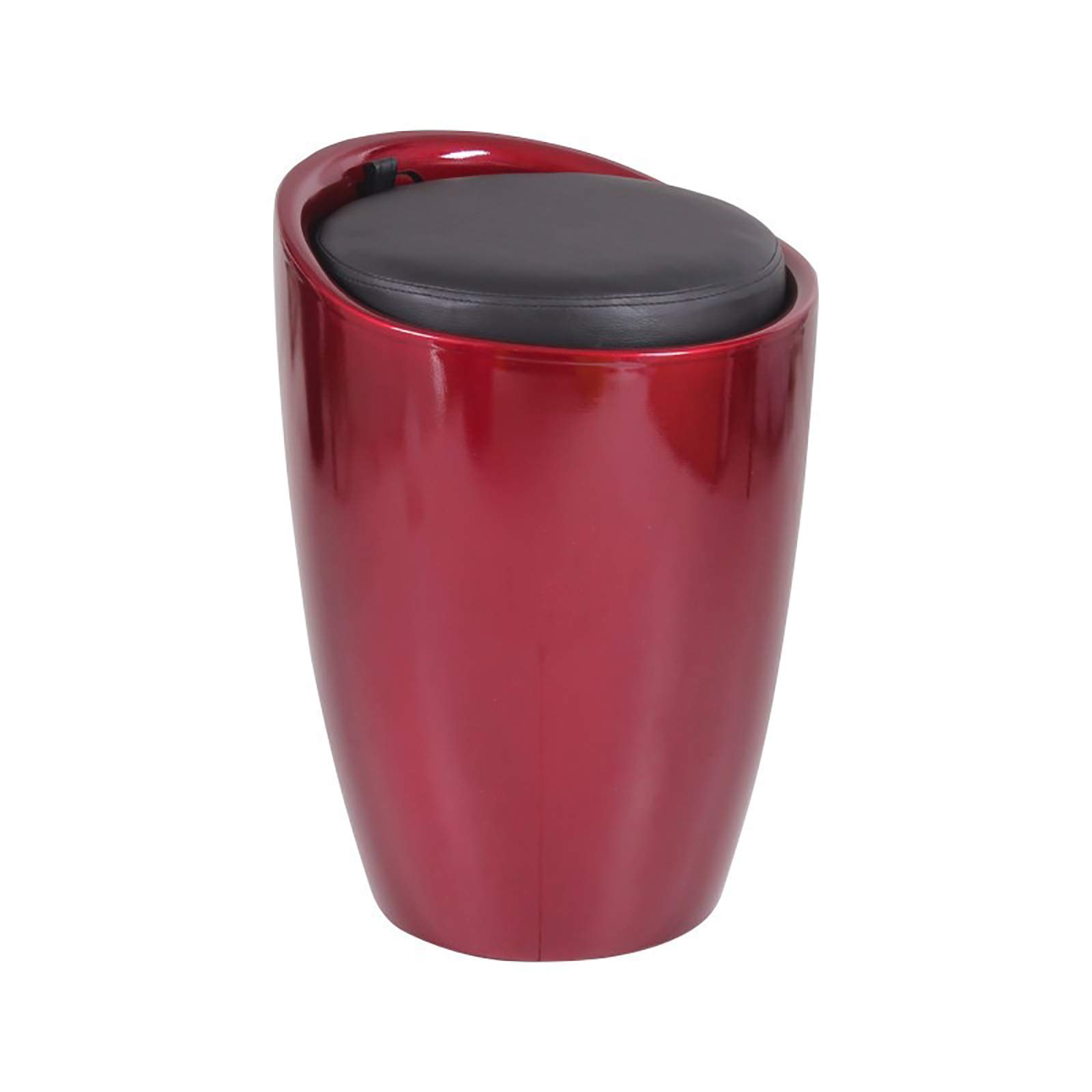 Repose-pieds ottoman en cuir PU haut de gamme et structure bois pour salon chic